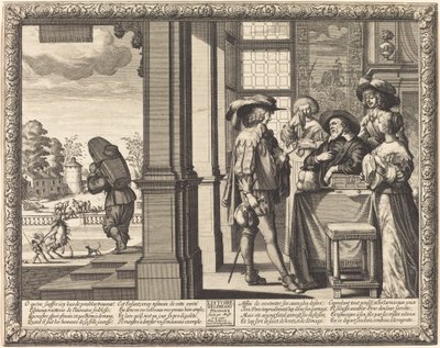 放蕩息子が父に別れを告げる 作： Abraham Bosse