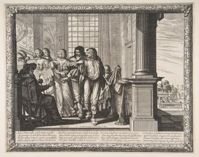放蕩息子が着替える1636年。 作： Abraham Bosse