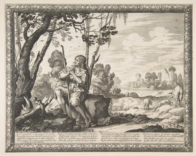 豚を守る放蕩息子 豚を守る放蕩息子, ca. 1636年。 作： Abraham Bosse