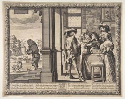 放蕩息子は家を出ます。 1636年。 作： Abraham Bosse