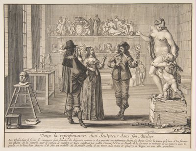 彫刻家、1642年。 作： Abraham Bosse