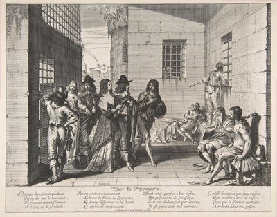 客員囚人、1635年。 作： Abraham Bosse