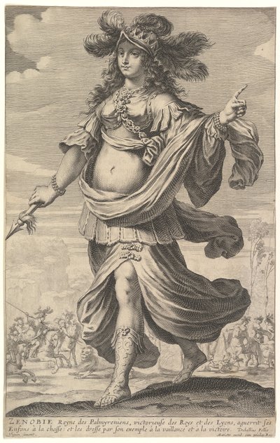 ゼノビア、ピエール・ル・モワネス強い女性のギャラリー、ca。 1647年。 作： Abraham Bosse