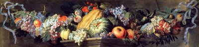 果実と花の饗宴（油彩・キャンバス 作： Abraham Brueghel