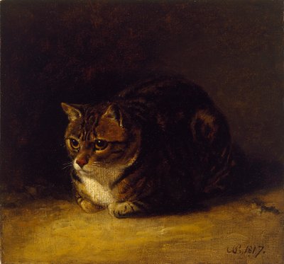 猫の研究、1817 作： Abraham Cooper