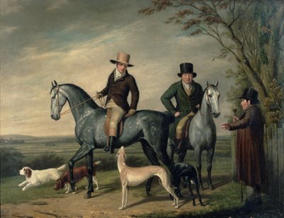 グレイハンターの2人の紳士 作： Abraham Cooper