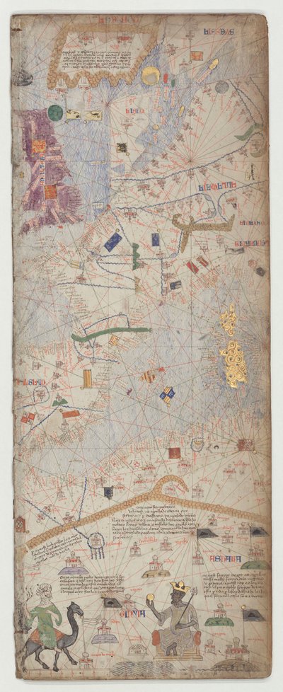 カタロニア語アトラス、シート6、1375 作： Abraham Cresques