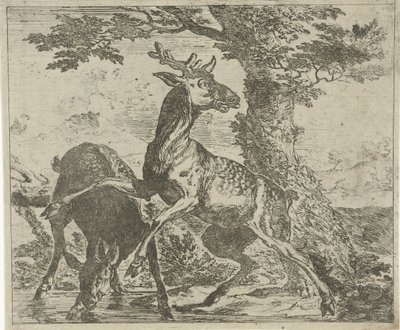 驚く鹿 いろいろな動物（シリーズタイトル） 作： Abraham Danielsz. Hondius