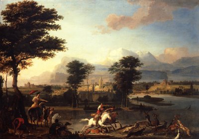 クワガタ狩り、1675年頃 作： Abraham Danielsz. Hondius