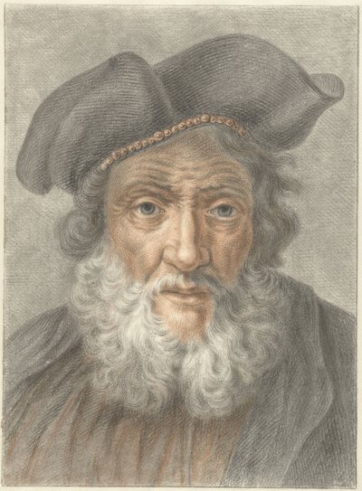 帽子をかぶった老人 作： Abraham Delfos