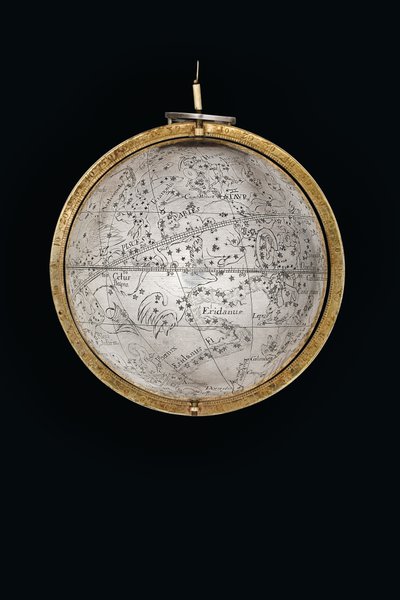 ヘラクレスとアトラス、アウグスブルク、1697-99によってサポートされている2つの例外的な地球儀と天球儀 作： Abraham Drentwett