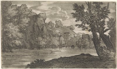 川のある風景 作： Abraham Genoels