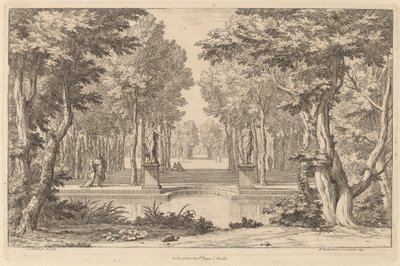二つの彫像 作： Abraham Genoels II after Adam Frans van der Meulen