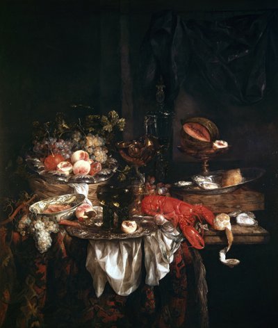 静物 作： Abraham Hendricksz van Beyeren