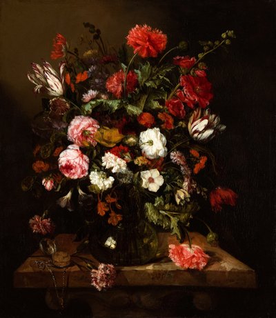 花のある静物 作： Abraham Hendricksz van Beyeren