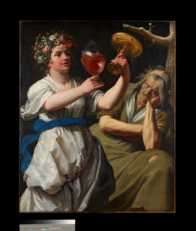 喜びと憂鬱のall話、1628年 作： Abraham Janssens