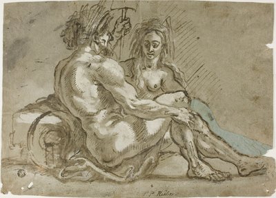 川の神とニンフ 作： Abraham Janssens