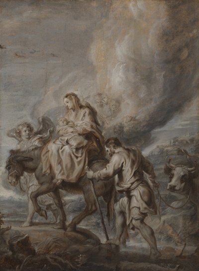 エジプトへの逃避 作： Abraham Jansz. van Diepenbeeck