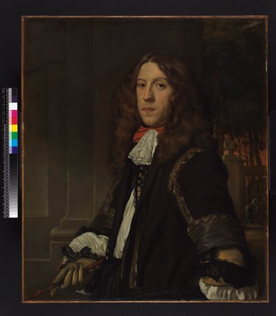 男の肖像 作： Abraham Lamberts Jacobsz van den Tempel