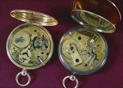 パリ製の2つの時計（ゴールド） 作： Abraham Louis Breguet