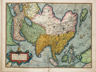 アジアの新たな記述 作： Abraham Ortelius