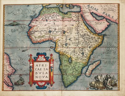 アフリカの新しい地図 作： Abraham Ortelius