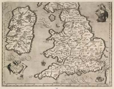 イギリス諸島の古い記述 作： Abraham Ortelius