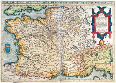 フランス 作： Abraham Ortelius