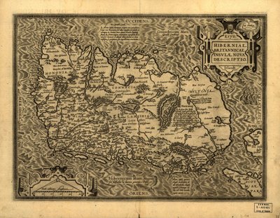 ハイバーニア、ブリタニカの新記録。LOC 99466749 作： Abraham Ortelius