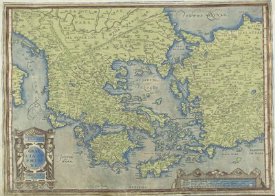 ギリシャの地図 Graecia, Sophiani (オブジェクトのタイトル) 作： Abraham Ortelius