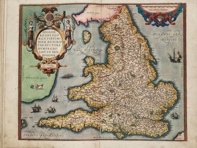 デンビイのハンフリー・ロイドによるイングランドで最も繁栄した王国の新しい地図 作： Abraham Ortelius