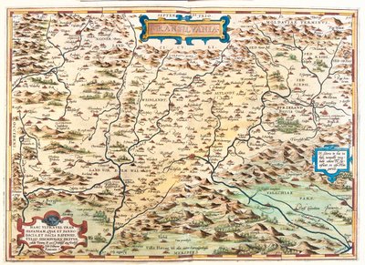 ルーマニア 作： Abraham Ortelius