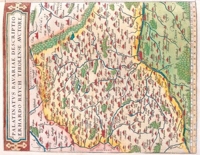 州ドイツ、バイエルン州 作： Abraham Ortelius