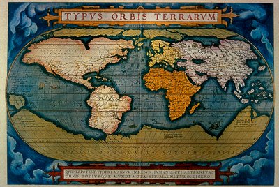 プラニスフィア、アンヴェルサの地図、1571 作： Abraham Ortelius