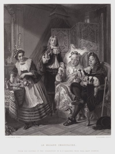 Le Malade Imaginaire (エングレービング) 作： Abraham Solomon