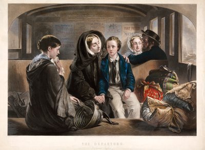 出発二等兵、パブ。1857. 作： Abraham Solomon