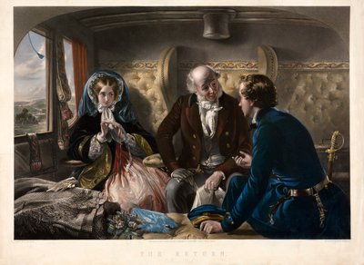 ザ・リターン・ファーストクラス、パブ1857. 作： Abraham Solomon