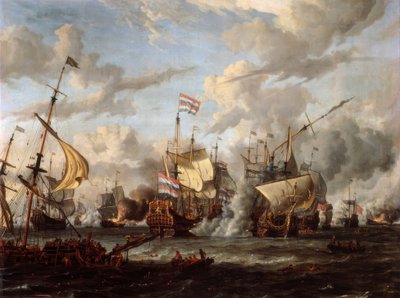 テクセル海軍の戦い 作： Abraham Storck