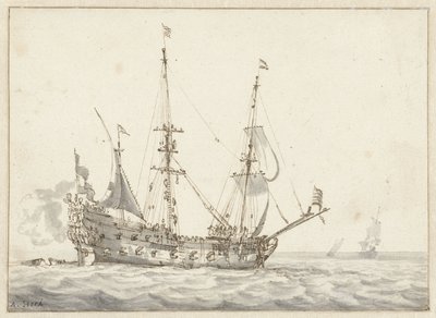 オランダ軍艦 作： Abraham Storck