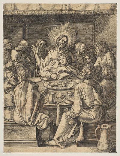 The Last Supper, from The Small Passion copy.nd. 作： Abraham Waesberge