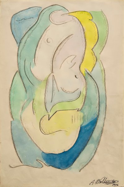 抽象化、1906年。 作： Abraham Walkowitz