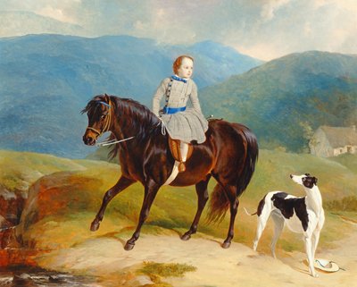 Master Edward Coutts Marjoriebanks on his Pony, c.1851 (oil on canvas) 作： Abraham and Webster Thomas Cooper