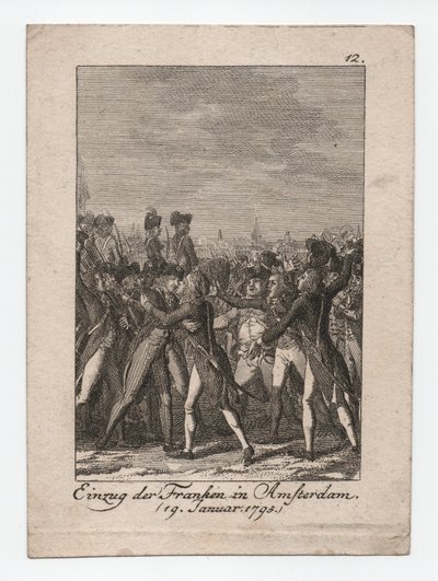 フランク人のアムステルダム入城 作： Abraham Wolfgang Küffner