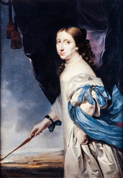 スウェーデンのクリスティーナ女王の肖像1626-1689、1661 作： Abraham Wuchters
