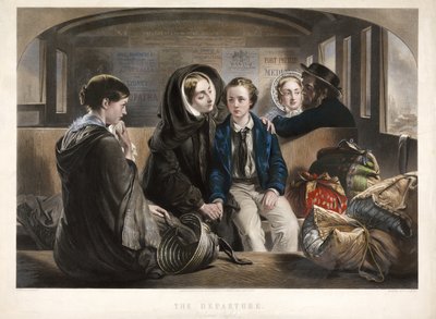出発（第2クラス）、パブ。 1857 作： Abraham after Solomon