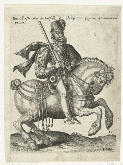 ドイツの騎馬指揮官 作： Abraham de Bruyn (attributed to)