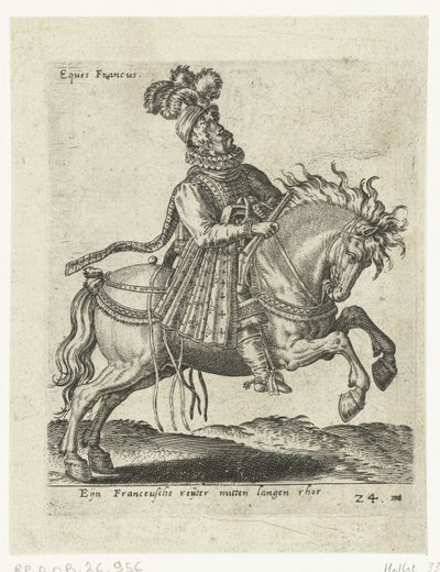銃を持つフランスの騎手 作： Abraham de Bruyn (attributed to)