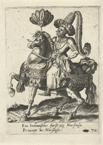 馬に乗ったインドの君主 作： Abraham de Bruyn (attributed to)