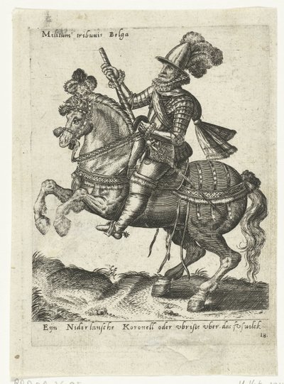 オランダの騎馬指揮官 作： Abraham de Bruyn (attributed to)