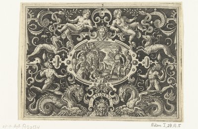 ペルセウスがメデューサの盾をフィネウスに見せる PHINEUS (オブジェクトのタイトル) 作： Abraham de Bruyn